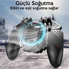 Memo AK77 1200 Mah Fanlı Dört Tetik Mobil Oyun Aparatı - Pubg( ) Siyah