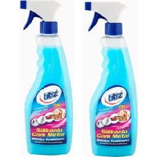 Titiz Silikonlu Cam Temizleyici 500 ml Püskürtmeli x 2 Adet