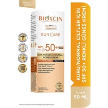 Bioxcin Sun Care Kuru Ciltler Için Güneş Kremi Spf 50+ 50 ml - Renkli
