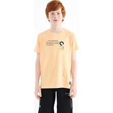 Tommy Life Kavunİçi Baskı Detaylı O Yaka Standart Kalıp Erkek Çocuk T-Shirt - 11145