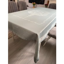 Limay Teflon Kumaş Masa Örtüsü - Sıvı Geçirmez - Yıkanabilir - Dantel Görünümlü