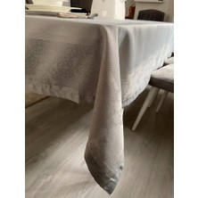 Limay Teflon Kumaş Masa Örtüsü - Sıvı Geçirmez - Yıkanabilir - Dantel Görünümlü