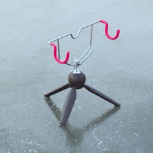 Aututer Metal Buz Balıkçılık Çubuğu Tripod Küçük Üçgen Braket Balıkçılık Kutbu Stand Tip (Yurt Dışından)