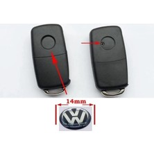 Gardenauto Volkswagen Anahtar Logosu 10MM Vw Kumanda Logosu (1 Adet) 3C0837891