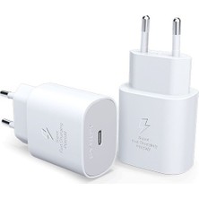 Samsung Serisi 25WATT Uyumlu Cihazlar Type-C Hızlı Şarj Adaptörü (25W)_KABLOSUZ Gönderi.