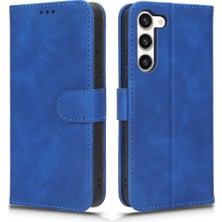 Cool-M Samsung Galaxy S23 Için Cilt Touch Hissed Pu Deri Telefon Kılıfı Cüzdan Telefon Stand Kapağı Kabuk Önleyici Telefon Koruyucu (Yurt Dışından)