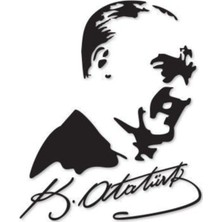 New Jargon Ulu Önder Atatürk Araba Sticker Yapıştırması