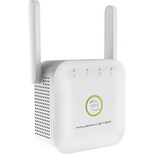 Powermaster PW-WR22 300 Mbps 2 Anten Wıfı Repeater+Access Poınt Powermaster