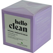 Herbaderm Hello Clean Yüz Dudak ve Göz İçin Yağ Bazlı Temizleyici Balm Hyaluronik 3D 100 ml