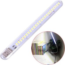 Zauss 24 LED Beyaz Işık Taşınabilir Mini USB LED Lamba 5730 Smd Kamp Stick LED