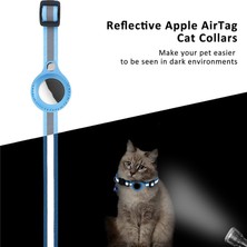 Pet Home Airtag Pu Deri Kılıf Için Yansıtıcı Pet Yakası Gps Izleyici Koruyucu Kapak Bell (Yurt Dışından)