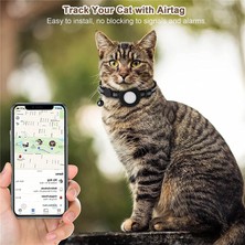 Pet Home Airtag Yansıtıcı Pet Yakası Gps Izleyici Kapağı Çan ve Balık Şekli Kolye Için Silikon Kılıf (Yurt Dışından)