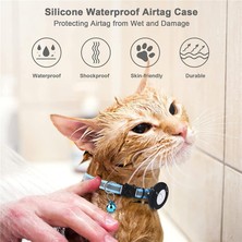 Pet Home Airtag Yansıtıcı Pet Yakası Gps Izleyici Kapağı Çan ve Balık Şekli Kolye Için Silikon Kılıf (Yurt Dışından)