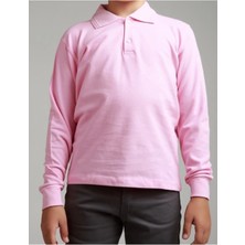 Noble Store Çocuk Uzunkol Polo Yaka Okul T-Shırt