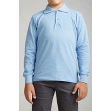 Noble Store Çocuk Uzunkol Polo Yaka Okul T-Shırt