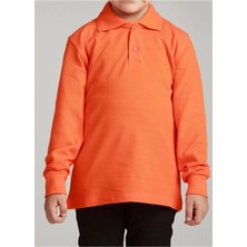 Noble Store Çocuk Uzunkol Polo Yaka Okul T-Shırt