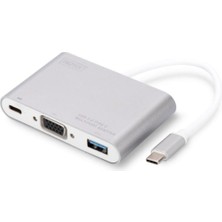 Assmann Digitus DA-70839 USB 3.0 To VGA 1920X1080 USB Type C (Pd) USB 3.0 USB Grafik Dönüştürücü Adaptör