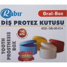 Rabır 3 Adet Diş Protez Kutusu Protez Diş Saklama Kabı Protez Diş Saklama Kutusu
