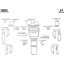 meriç cockpit design Meriç® Daewoo Nubira 2 Ön Torpido Kaplama Maun 23 Parça 1999-2004