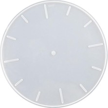 Toyra Çalar Saat Reçine Döküm Diy Epoksi Oturma Odası Alet Silikon Saat Kalıp 37cm (Yurt Dışından)