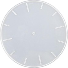 Toyra Çalar Saat Reçine Döküm Diy Epoksi Oturma Odası Alet Silikon Saat Kalıp 37cm (Yurt Dışından)