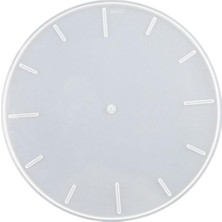 Toyra Çalar Saat Reçine Döküm Diy Epoksi Oturma Odası Alet Silikon Saat Kalıp 37cm (Yurt Dışından)