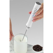 Three Beans Süt Frother El Foamer Kahve Makinesi Yumurta Çırpıcı Çikolata / Cappuccino Karıştırıcı Süt Karıştırma Sopa Usb Çırpma Blender (Yurt Dışından)