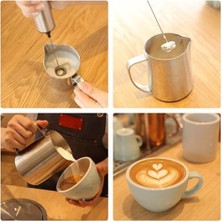 Three Beans Güçlü Elektrikli El Süt Frother Blender Kabarcık Makinesi Çırpma Mikser Kahve Cappuccino Çırpma Foam Maker Için (Yurt Dışından)