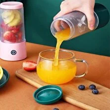 Three Beans Mini Taşınabilir Elektrikli Meyve Usb Şarj Edilebilir Meyve Sıkacağı Kablosuz Smoothie Maker Blender Makinesi (Yurt Dışından)