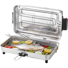 Taner Macro Boy TNRIZ1704 Elektrikli Izgara Mangal Barbekü 45*27 cm - 1300 W