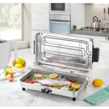 Taner Macro Boy TNRIZ1704 Elektrikli Izgara Mangal Barbekü 45*27 cm - 1300 W