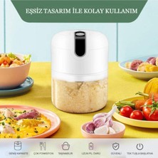 EC Shop [email Protected] Şarjlı 3 Bıçaklı Pratik Mini El Rondosu 250ML [email