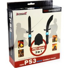 Gd 34 Ps3 Move 3in1 Combat Pack Aksesuar Seti Kılıç Balta Bıçak