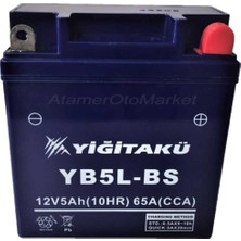 Yiğit Akü 12 V 5 Ah-Amper YB5L Motosiklet