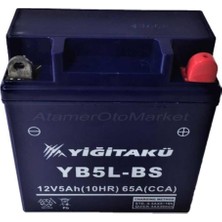 Yiğit Akü 12 V 5 Ah-Amper YB5L Motosiklet