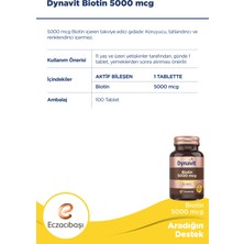 Dynavit Biotin 5000 Mcg - 100 Tablet
