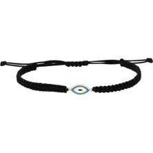 Altın Sepeti Altın Mavi Göz Ip Bileklik