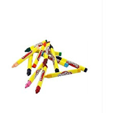 Play-Doh Play Doh Jumbo Üçgen Crayon Mum Boya 12 Renk 11 mm PLAY-CR008