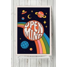 Postermanya Open Mind, Zihin Psychedelic Indie Tarzı Poster