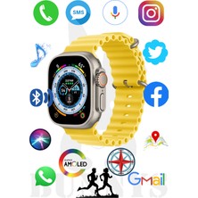 Rabbit Store Samsung Uyumlu Akıllı Saat Konuşma Özellikli Watch 8 Ultra 49MM Amoled Ekran