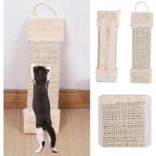 Three Beans Yeni Stil Asılı Dikdörtgen Sisal Kedi Tırmalamak Tahtası, Çizik Dirençli Kedi Oyuncak (Yurt Dışından)