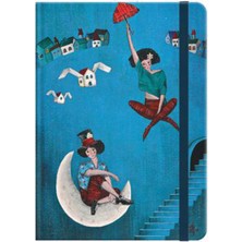 Çınar Defter Çınar Ezo Sunal 13X21 Sert Kapak Ip Dikişli Lastikli 120 Yaprak Çizgili Defter