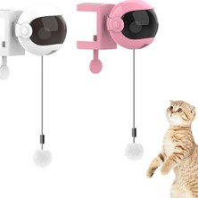 Three Beans Elektrikli Kedi Oyuncak Interaktif Oyuncak Kedi Kedi Için Oyun Yo Yo Kaldırma Topu Elektrikli Oyuncak Pet Geri Çekilebilir Halat Zeka Oyuncak | Kedi Oyuncakları (Pembe) (Yurt Dışından)