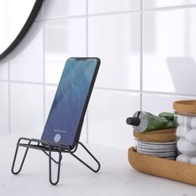 IKEA Krubbet Siyah Koltuk Şekilli Çelik Telefon Tablet Standı Tutucu