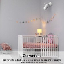 Three Beans Ayarlanabilir Bebek Monitörü Duvara Dağı Bebek Kamera Montaj Braketi Tutucu Mükemmel Açı Ve  Bebek Dxr-8 Ve Amp İle Uyumlu Kurulumu Kolaydır;En Evrensel Monitörler Kamera (Yurt Dışından)