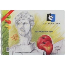 Alex Schoeller Plastik Yırtılmaz Kapak Resim Defteri 25X35 cm 120 gr 25 Yp