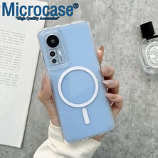 Microcase Xiaomi 12 /12X / 12S Için Magsafe Manyetik Darbeye Dayanıklı Yarı Esnek Plastik Tpu Şeffaf Kılıf - AL8115