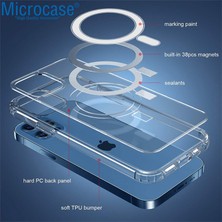 Microcase Xiaomi 12S Ultra Için Magsafe Manyetik Darbeye Dayanıklı Yarı Esnek Plastik Tpu Şeffaf Kılıf - AL8115