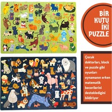 Doerkids Kediler ve Köpekler 2'li Puzzle 2X24 Parça