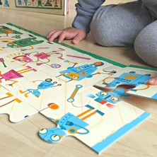 Doerkids Dev Robotlar Jumbo Puzzle 24 Parça